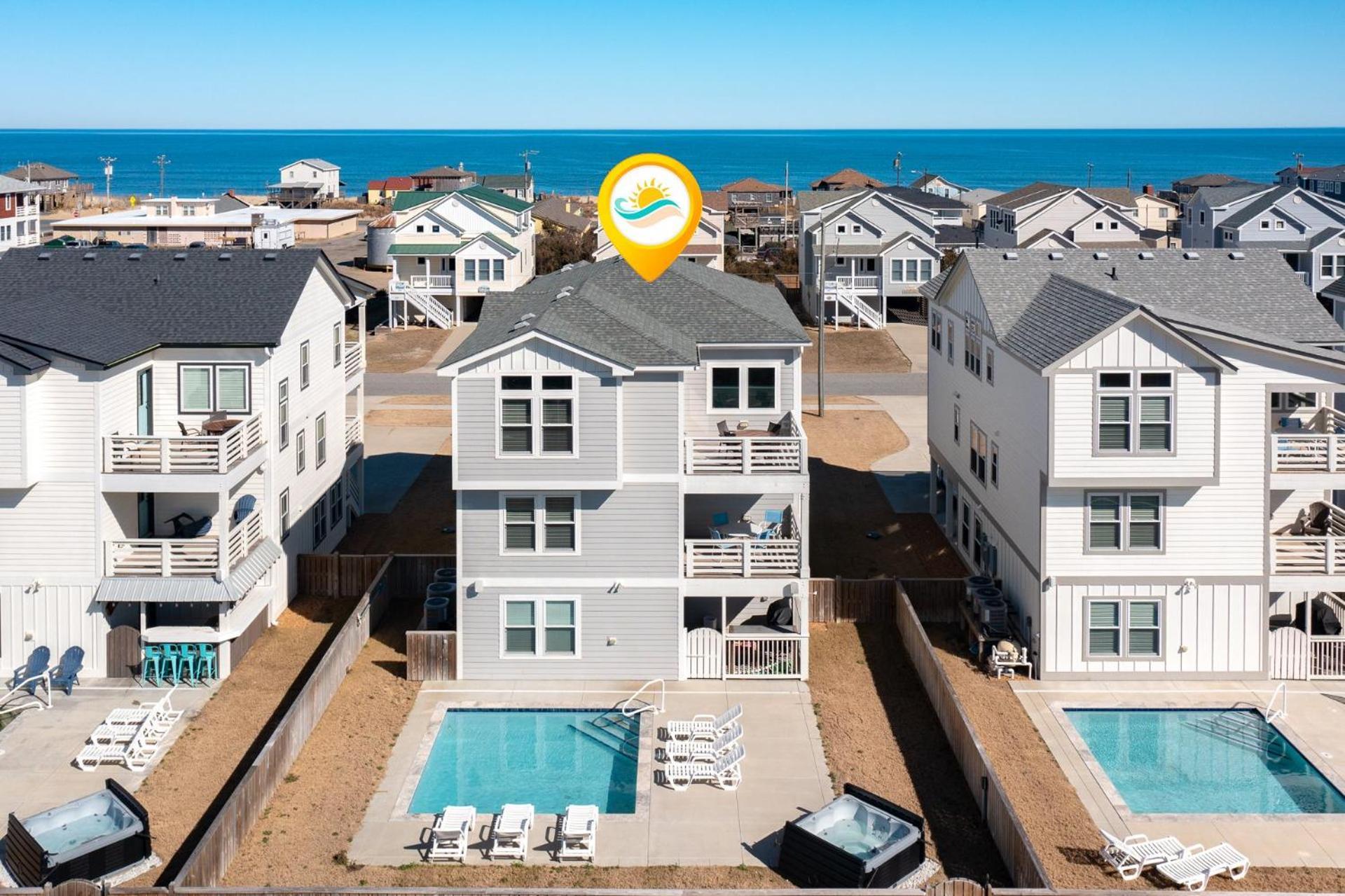 4058 Beach Haven 4 Min Walk To Beach Pool Кітті-Хок Екстер'єр фото